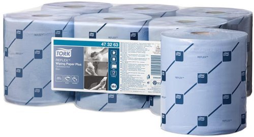 Tork Reflex M4 Centrefeed Rolls 2-Ply 150m Blue 473263 - Pack 6