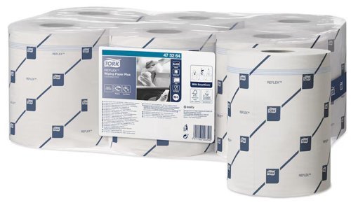 Tork Reflex M4 Centrefeed Rolls 2-Ply 150m White 473264 - Pack 6