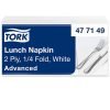 Tork Lunch Napkins 2-Ply 4 Fold White 477149 - Pack 200