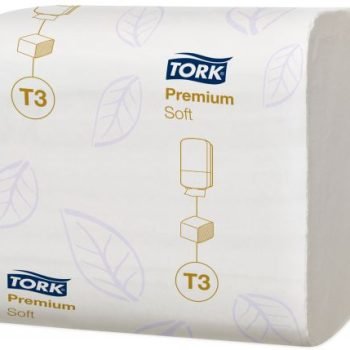 Tork T3 Folded Toilet Tissue 2-Ply 252 Sheets White 114273 - Pack 30
