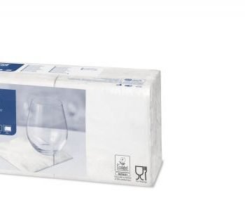Tork Cocktail Napkins 2-Ply 4 Fold White 477534 - Pack 200