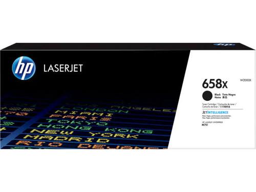 HP 658X Black Laser Toner Cartridge - W2000X