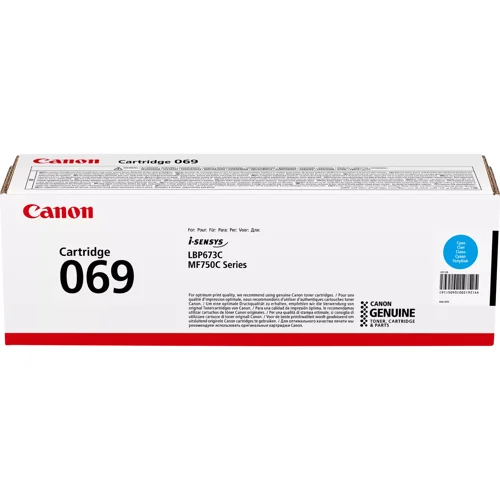 Canon 069C Cyan Laser Toner Cartridge - 5093C002