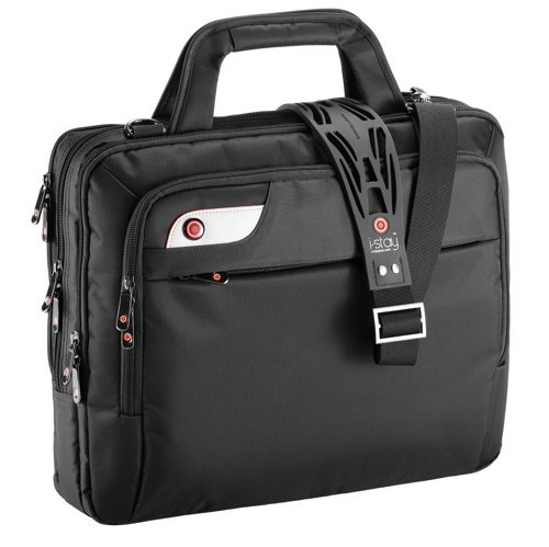 i-Stay 15.6in Laptop Organiser Briefcase Bag Black - IS0104