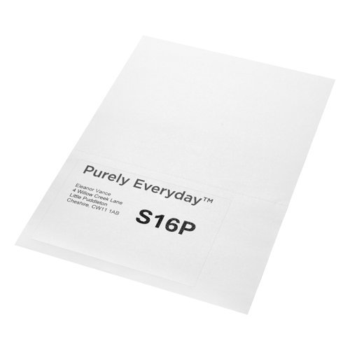 A4 Single Integrated Labels S16P Perforated 150 x 101mm White - Pack 1000 Sheets