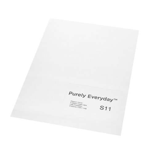 A4 Single Integrated Labels S11 110 x 80mm White - Pack 1000 Sheets