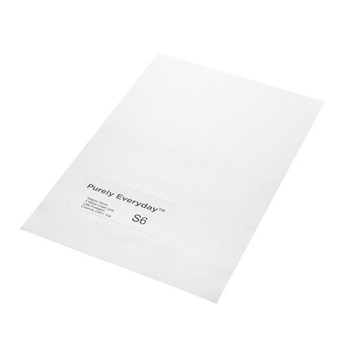 A4 Single Integrated Labels S6 100 x 45mm White - Pack 1000 Sheets
