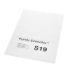 A4 Single Integrated Labels S19 Perforated  160 x 105mm White - Pack 1000 Sheets
