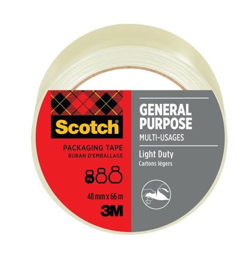 Scotch General Purpose Tape 48mm x 66m Clear Roll - 7100303338