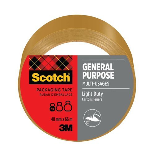 Scotch General Purpose Tape 48mm x 66m Brown Roll - 7100303339