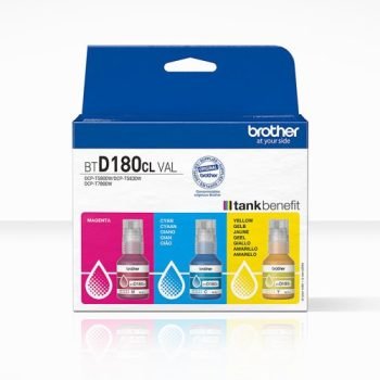 Brother BT-D180CLVALValue Cyan Magenta Yellow Ink Cartridges - BTD180CLVAL