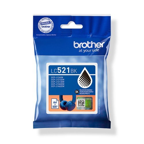 Brother LC-521BK Black Ink Cartridge - LC521BK