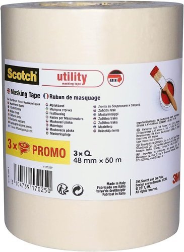 Scotch Classic Masking Tapes 48mm x 50m 7100333295 - Pack 3