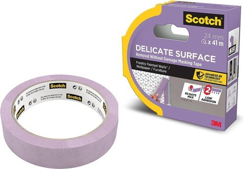 Scotch Delicate Surface Masking Tape 24mm x 41m Roll - 7100324512