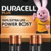 Duracell Plus AAA Batteries with Power Boost (Pack 4) - MN2400B4BOOST