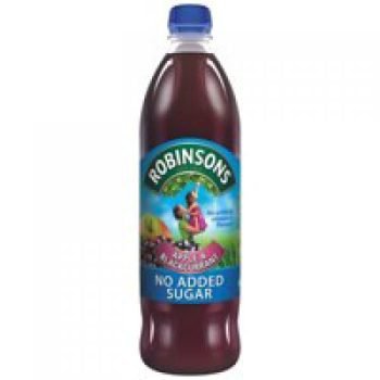 Robinsons Squash No Added Sugar 1 Litre Apple and Blackcurrant - Each