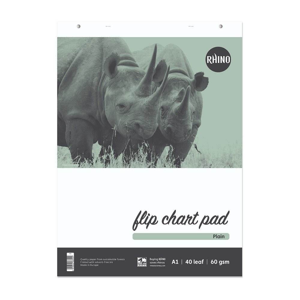 Office A1 Flip Chart Pad 40 Leaf Plain - Fusion Office UK