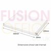 Postal Boxes Internal Size 322x229x20mm White - Pack 50 - Fusion Office UK