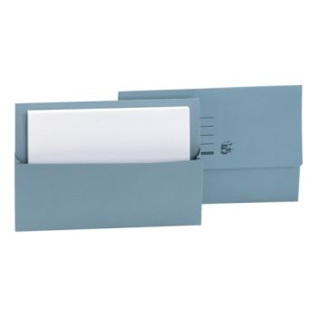 Document Wallets Foolscap Blue Half Flap - Pack 50