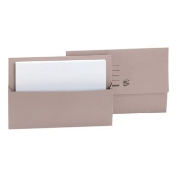 Document Wallets Foolscap Buff Half Flap - Pack 50