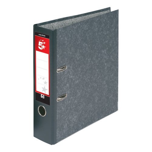 Lever Arch Files Foolscap Marbled Cloud - Pack 10