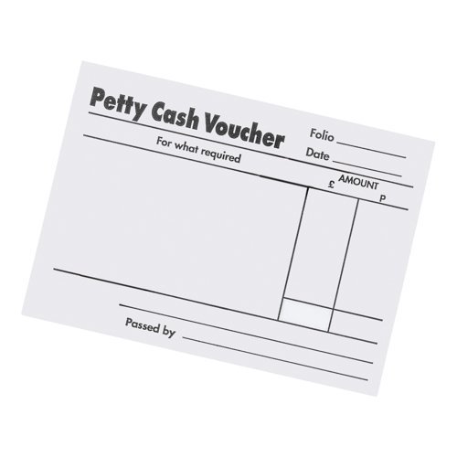 Petty Cash Pad 80 Sheets 88x138mm - Pack 5