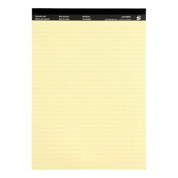 Memo Pads Executive Yellow Ruled 70gsm 50 Sheets - Pack 10