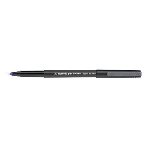 Fibre Tip Pens Blue Medium - Pack 12