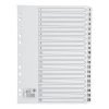 Index Dividers A4 1-20 White A4 Mylar Tabs