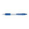Rubber Grip Pens Blue Retractable - Pack 10