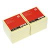 Sticky Concertina Fanfold Notes 3x3 Yellow 100 Sheets - Pack 12