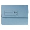 Document Wallets A4 Blue Half Flap - Pack 50