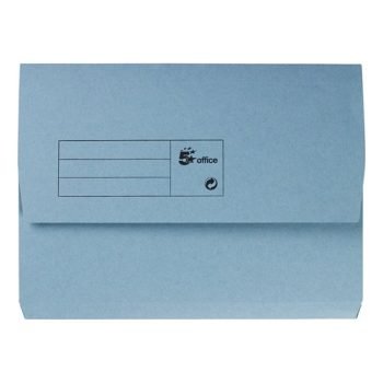 Document Wallets A4 Blue Half Flap - Pack 50