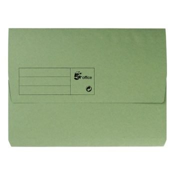 Document Wallets A4 Green Half Flap - Pack 50