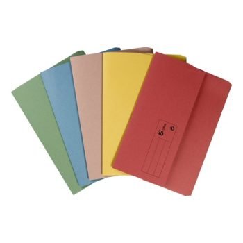 Document Wallets A4 Assorted Half Flap - Pack 50