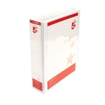 Presentation Ring Binders 50mm White 4 Ring A4 - Pack 10