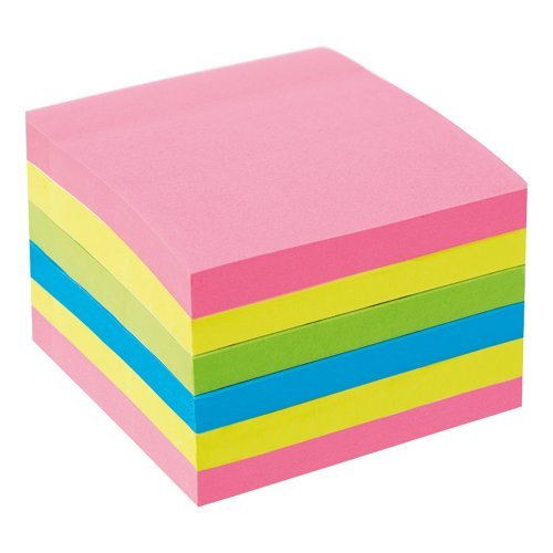 Extra Sticky Notes 3x3 Neon 90 Sheets - Pack 6