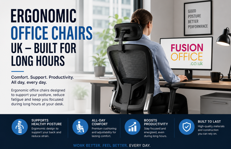 Discover how to choose ergonomic office chairs for long hours in the UK, from key adjustments to setup tips and lead times.