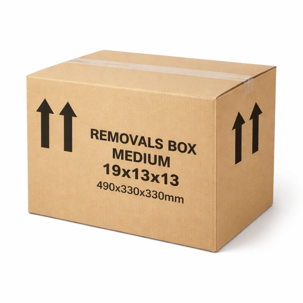 Removals Box Medium 19x13x13 490x330x330mm - Fusion Office UK