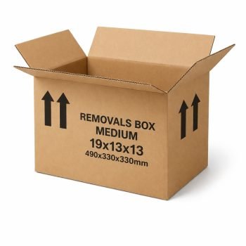 Removals Box Medium 19x13x13 490x330x330mm - Open Top - Fusion Office UK