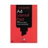 Goldline A4 Layout Pad Bank Paper 50gsm 40 Pages White Paper GPL1A4