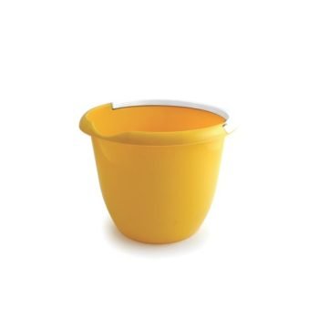 Plastic Bucket 10 Litres Yellow With Handle 0907027 - Each