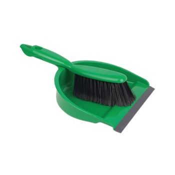 Dustpan and Soft Brush Green - Set