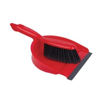 Dustpan and Soft Brush Red - Set