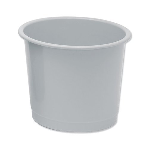 Polypropylene Waste Bin Grey 14 Litres