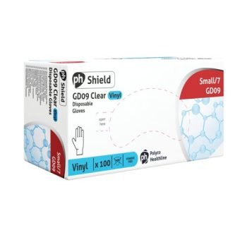 Vinyl Gloves Powder Free Clear Small - Pack 100