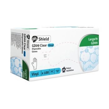 Vinyl Gloves Powder Free Clear Large - Pack 100