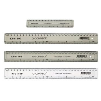Plastic Ruler 150mm / 15cm / 6 Inches Clear