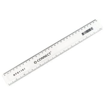 Plastic Ruler 300mm / 30cm Clear 796500/SINGLE - Each