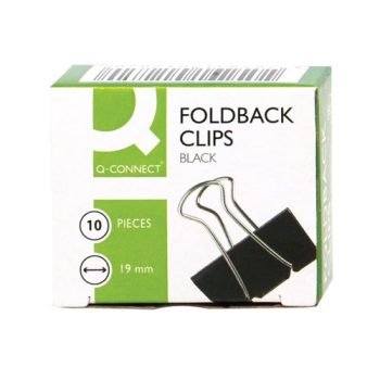 Foldback Clips 19mm - Pack 10